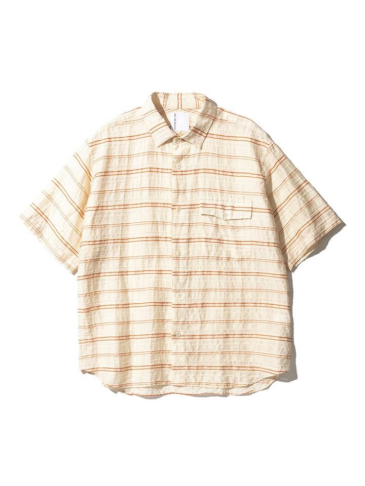 apresse グランパシャツ　ストライプ 2 グランパストライプシャツ＊2 color's | ブルーナボインオンラインストア