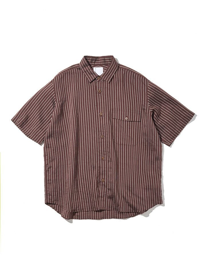 apresse グランパシャツ　ストライプ 2 グランパストライプシャツ＊2 color's | ブルーナボインオンラインストア