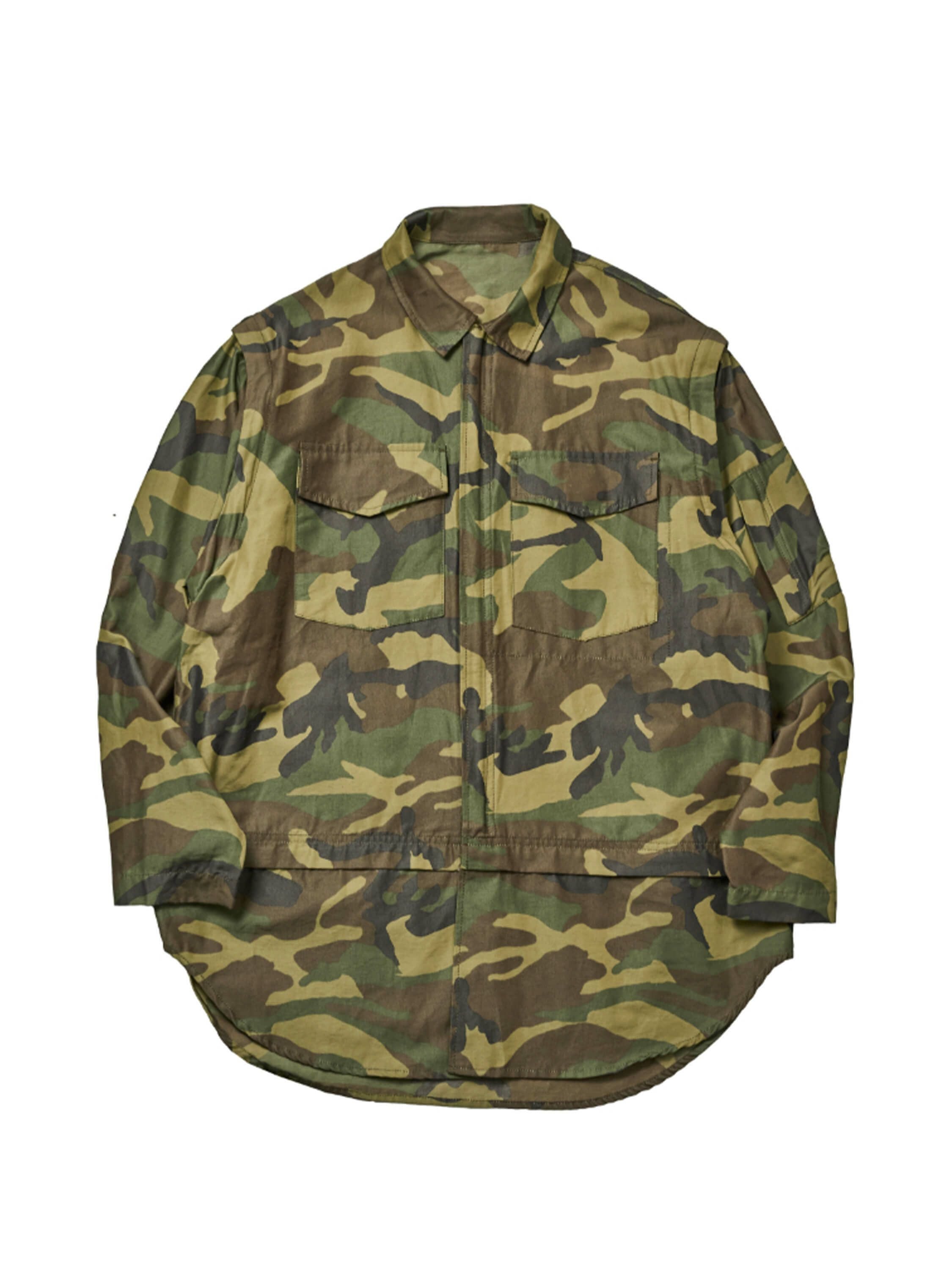 パラドックスZIPシャツCAMO | ブルーナボインオンラインストア